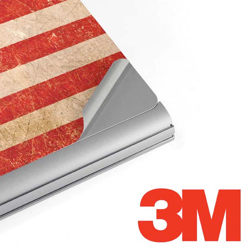 Distressed American Flag Surface Book 2 13.5in Skin